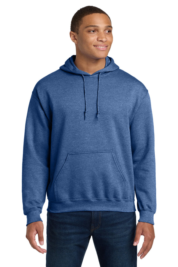 Gildan 18500 — Heather Deep Royal — front
