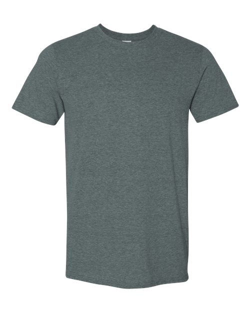 Gildan 64000 — Dark Heather — front