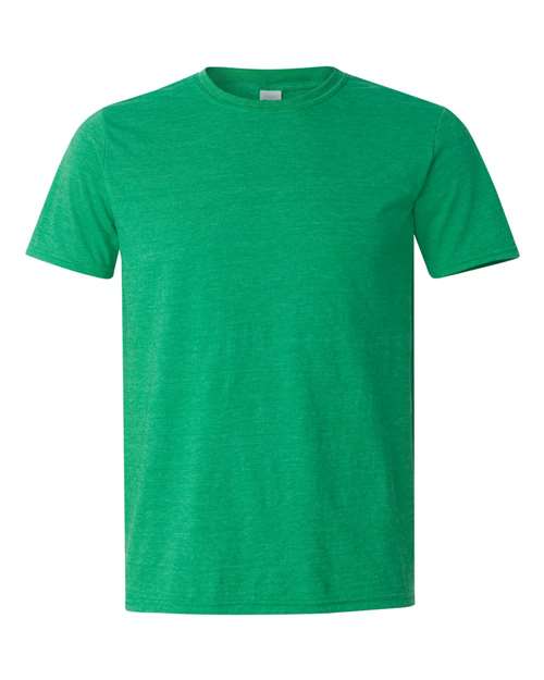 Gildan 64000 — Heather Irish Green — front
