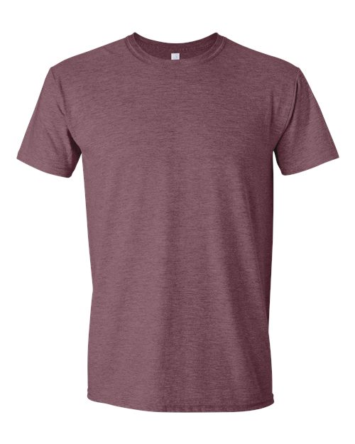 Gildan 64000 — Heather Maroon — front