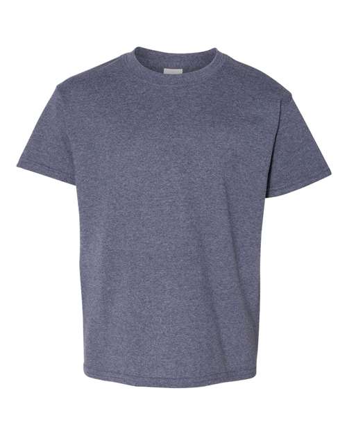 Gildan 5000B — Heather Navy — front