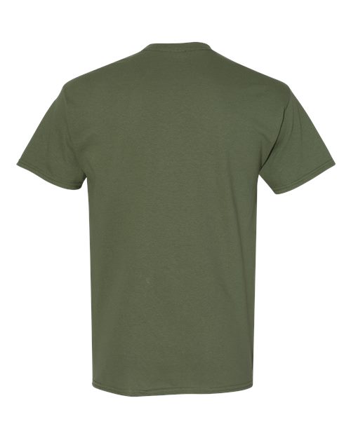 Gildan 5000B — Military Green — back