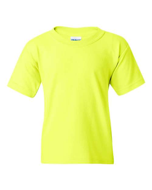 Gildan 5000B — Safety Green — front