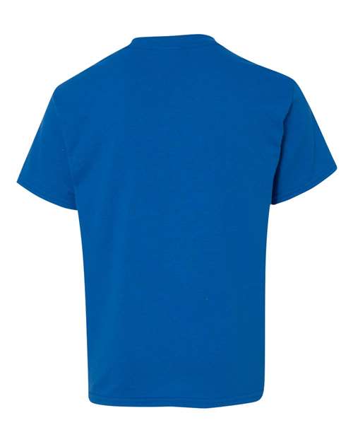 Gildan 5000B — Neon Blue — back