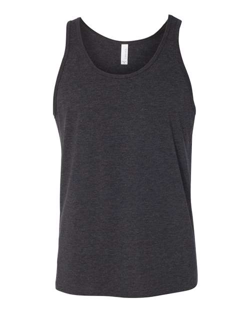 BELLA + CANVAS 3480 — Charcoal Black Triblend Solid Black Triblend — front
