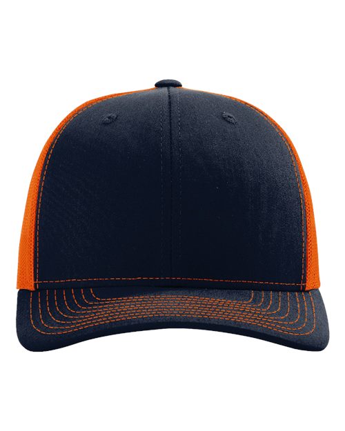 Richardson 112 — Navy Orange — front