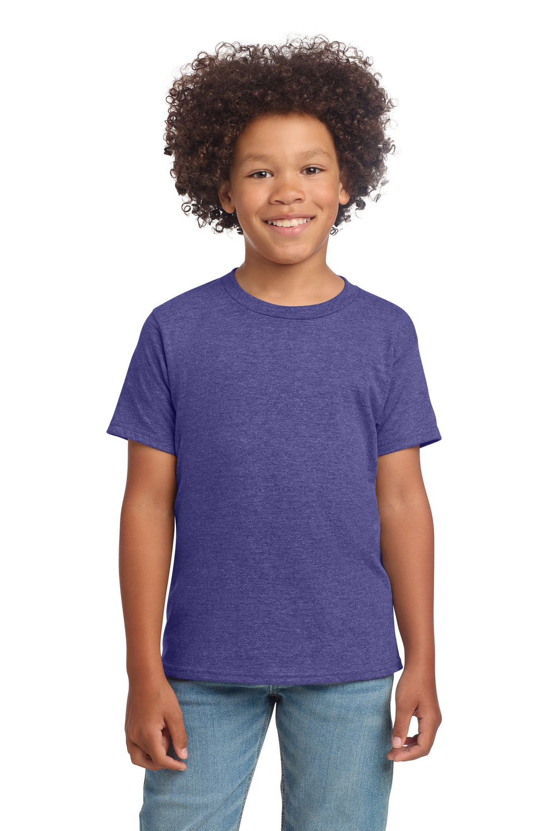 Gildan 64000B — Heather Purple