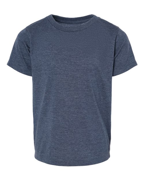 BELLA + CANVAS 3001T — Heather Navy — front