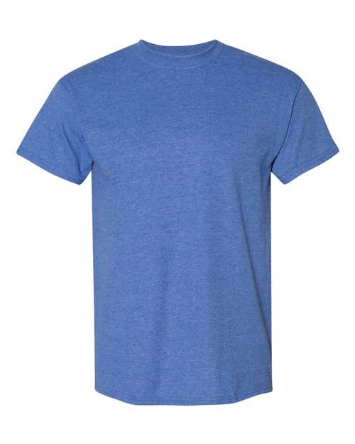 Gildan 8000 — Heather Deep Royal — front