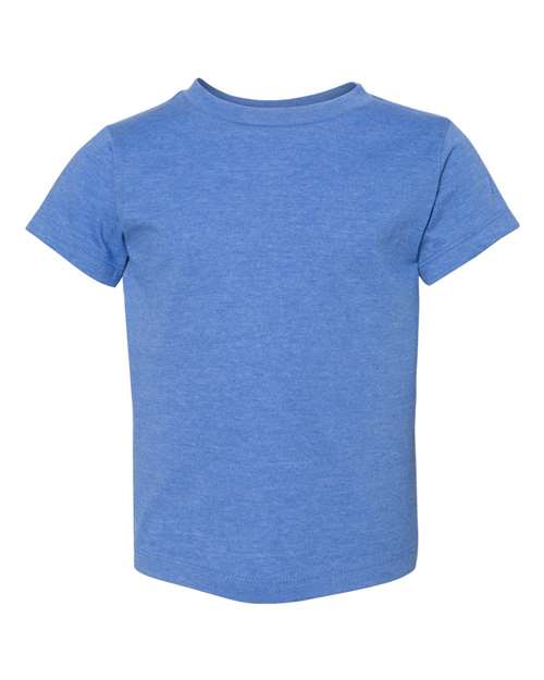 BELLA + CANVAS 3001T — Heather Columbia Blue — front