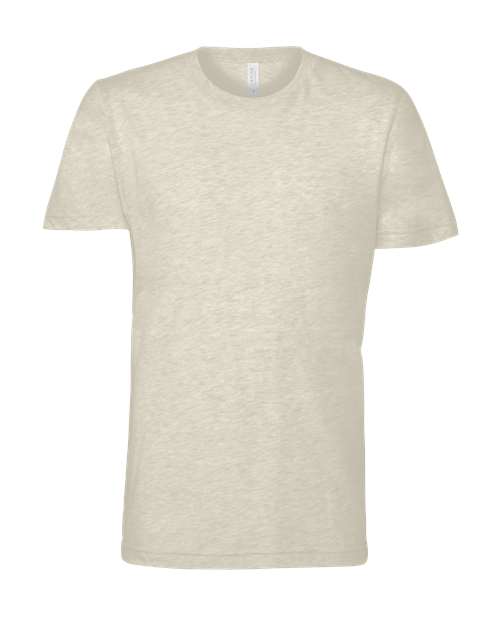 BELLA + CANVAS 3001CVC — Heather Prism Natural — front