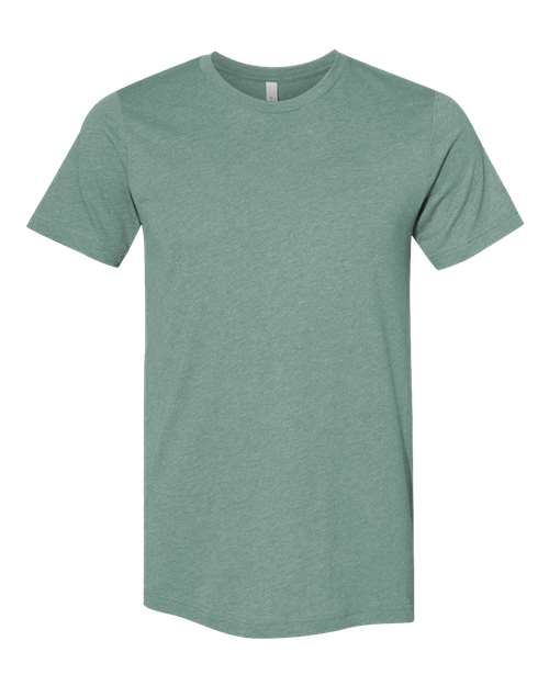 BELLA + CANVAS 3001CVC — Heather Dusty Blue — front