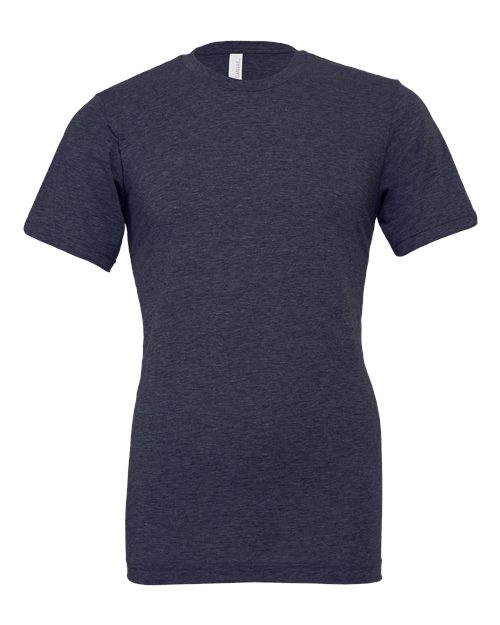 BELLA + CANVAS 3001CVC — Heather Midnight Navy — front