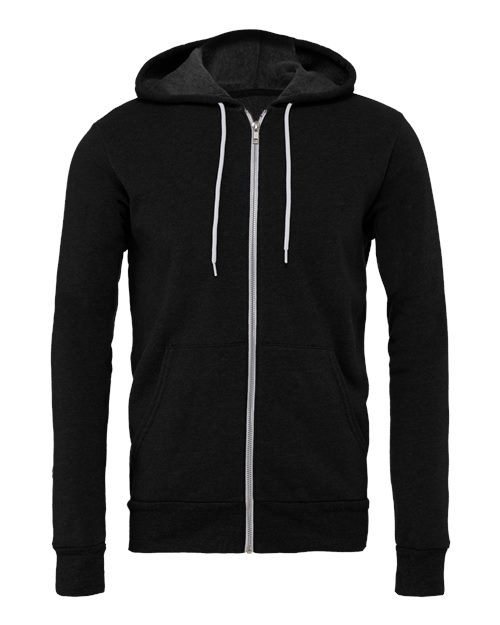 BELLA + CANVAS 3739 — Black Heather — front