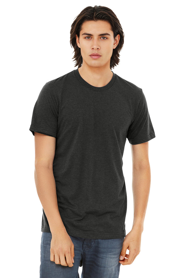 Bella + Canvas 3413 — Charcoal-Black Triblend — front