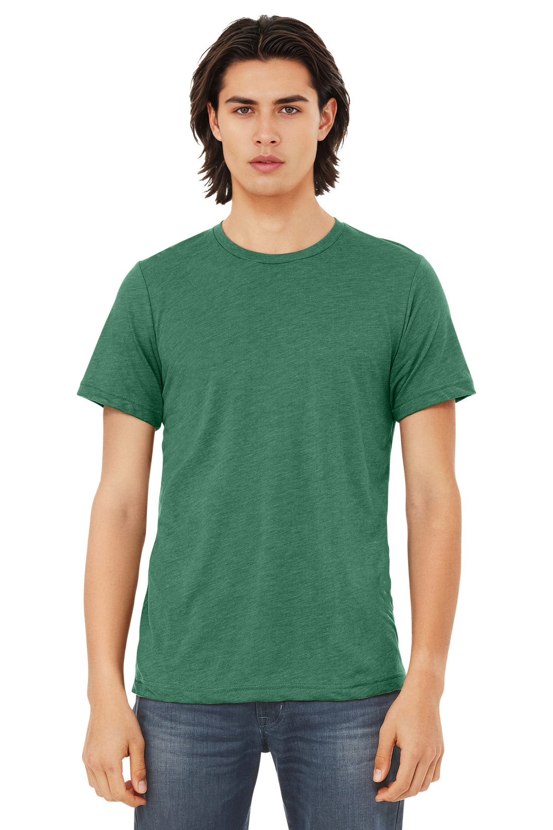 Bella + Canvas 3413 — Grass Green Triblend
