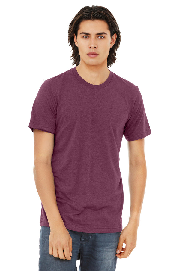 Bella + Canvas 3413 — Maroon Triblend — front
