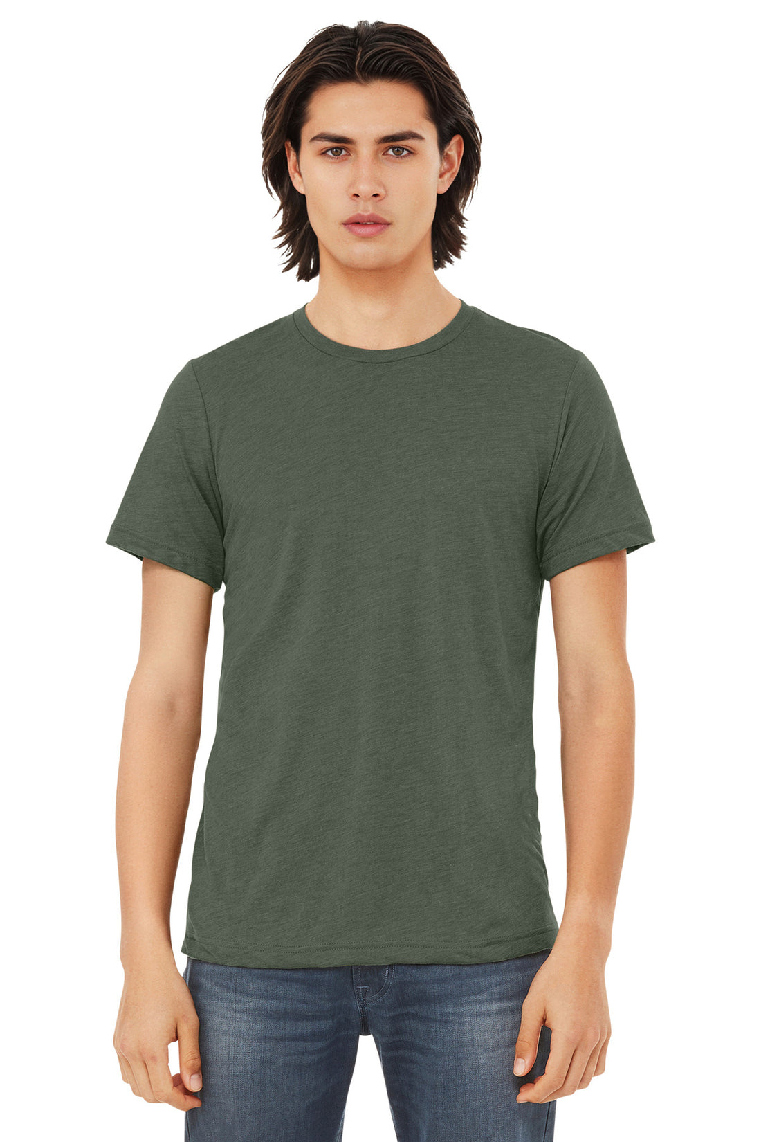 Bella + Canvas 3413 — Military Green Triblend