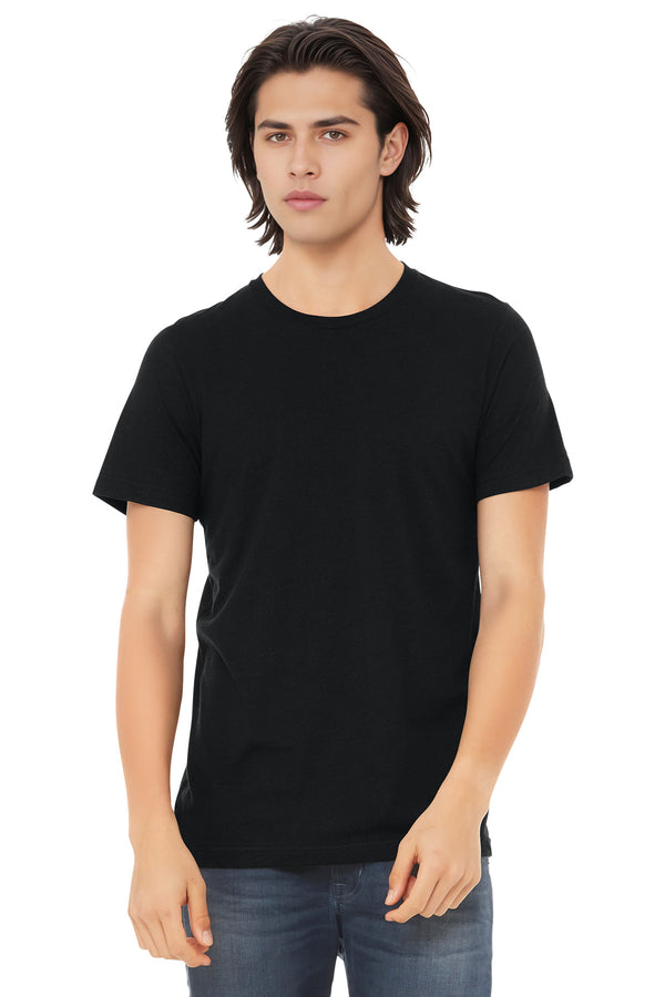 Bella + Canvas 3413 — Solid Black Triblend — front