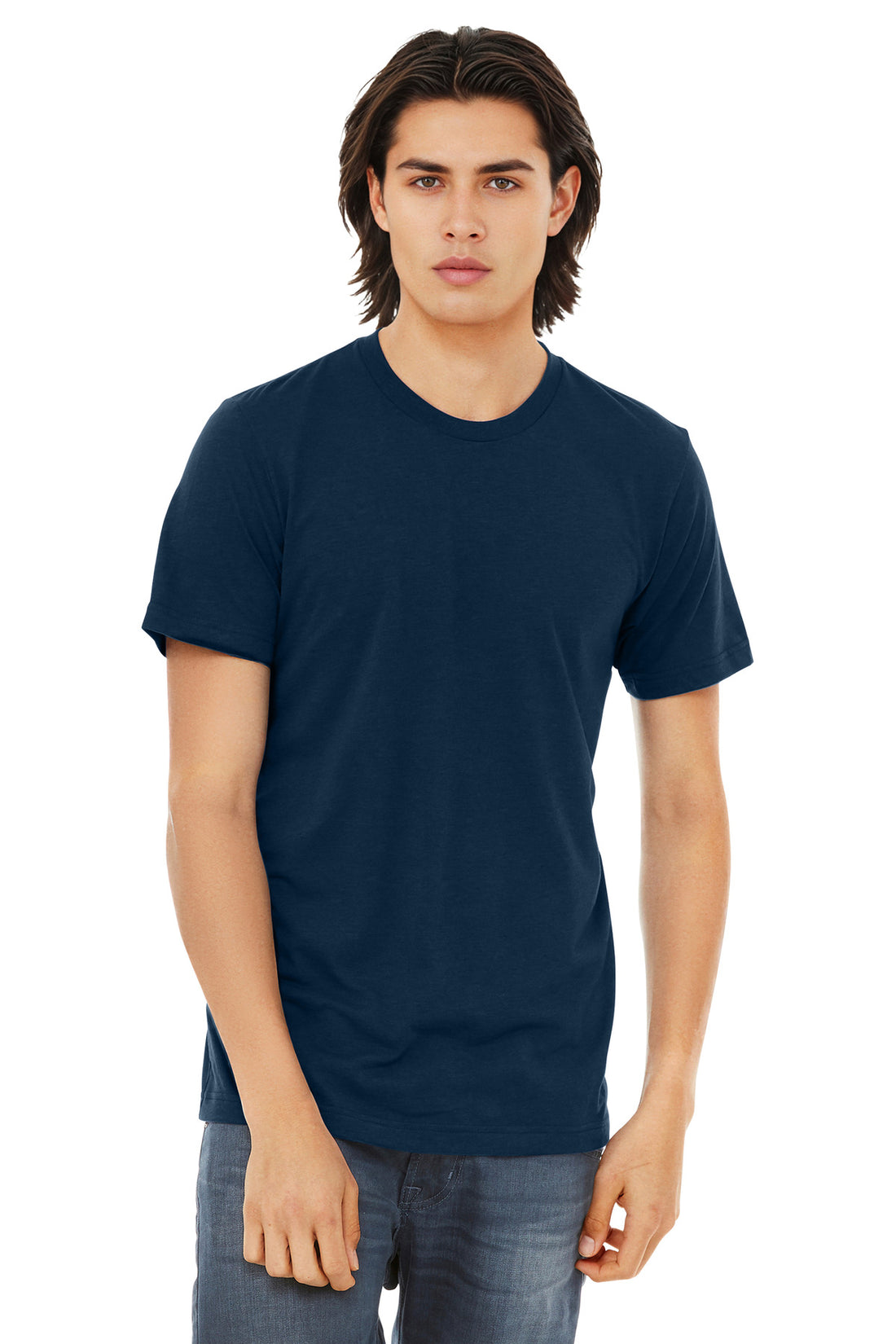 Bella + Canvas 3413 — Solid Navy Triblend