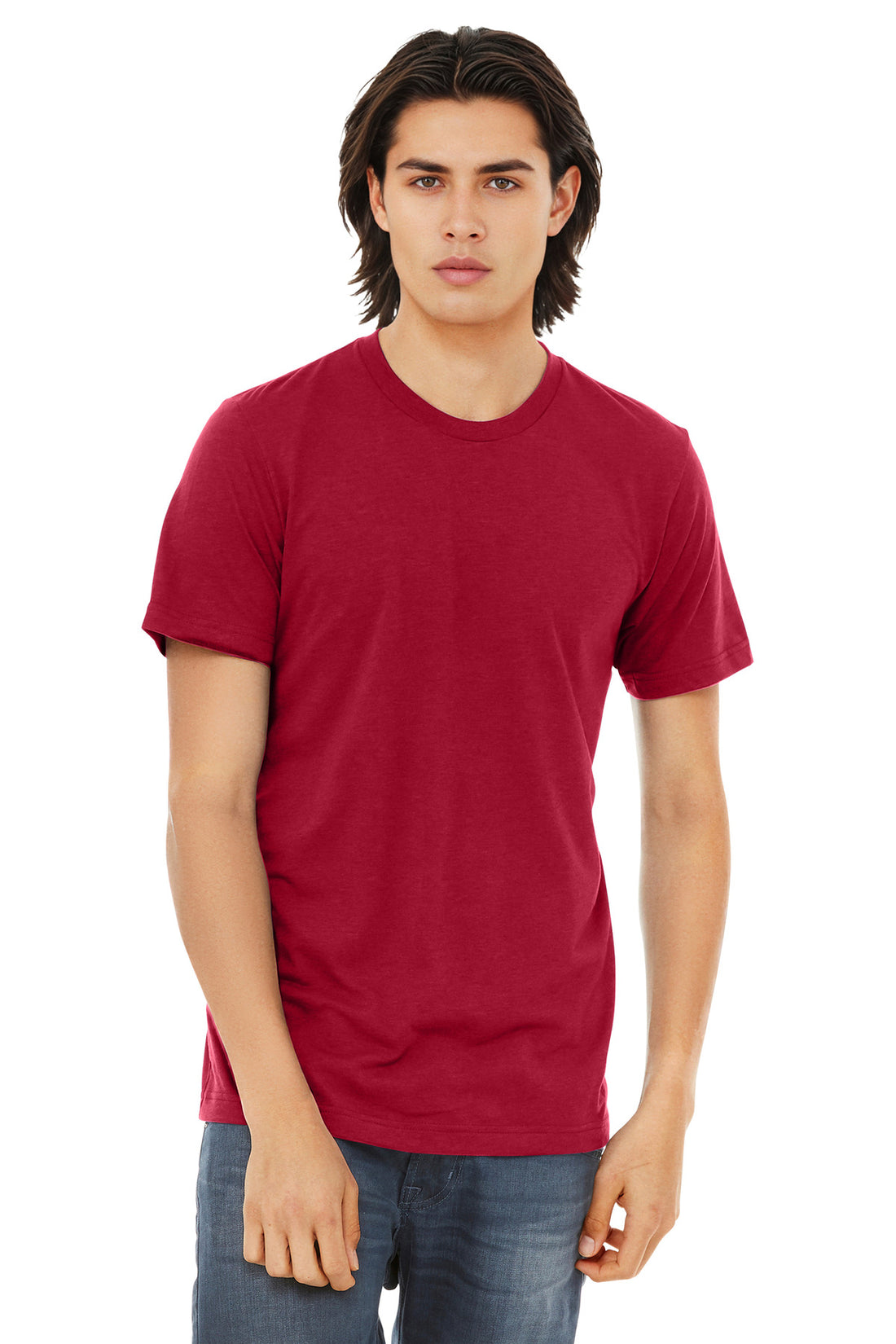 Bella + Canvas 3413 — Solid Red Triblend