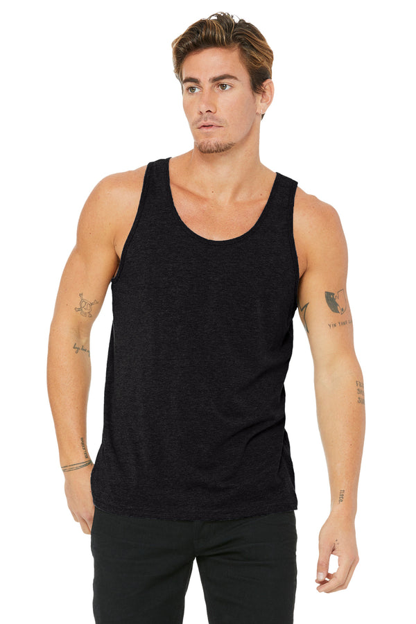 Bella + Canvas 3480 — Black Heather — front