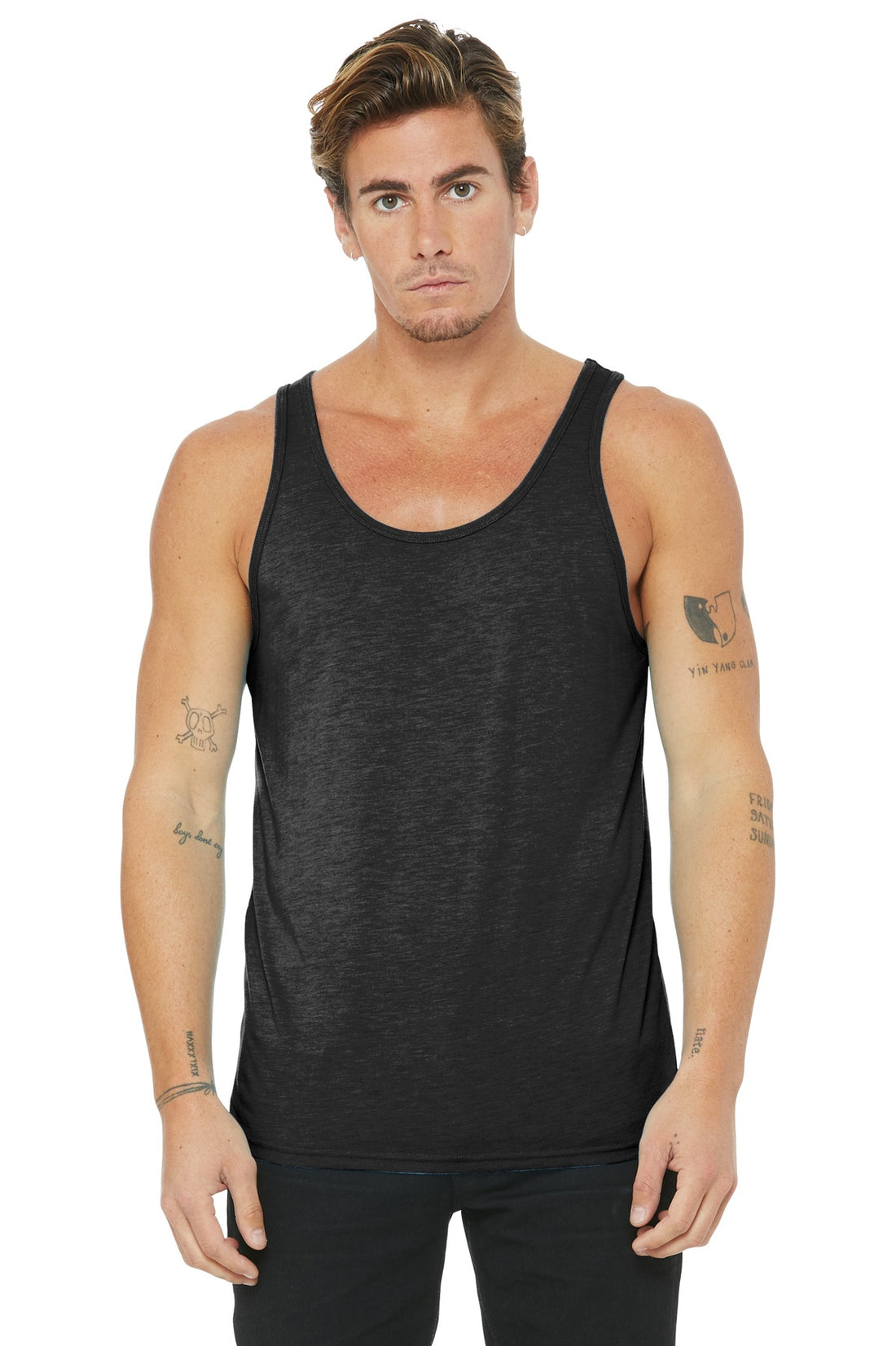 Bella + Canvas 3480 — Charcoal-Black Triblend