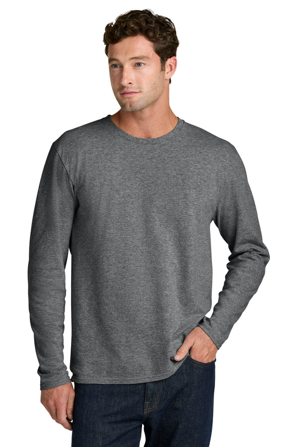 Port & Co PC43LS — Graphite Heather — front