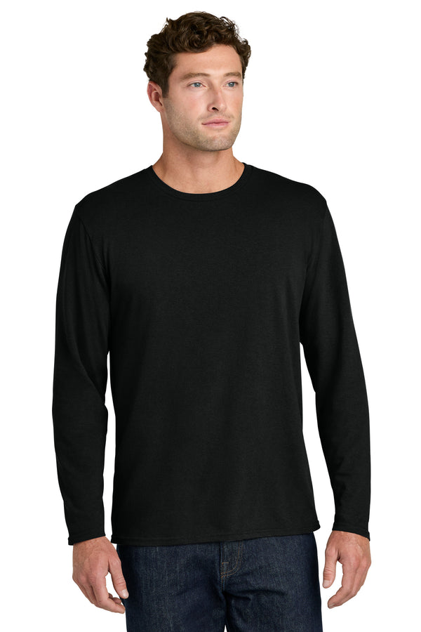 Port & Co PC43LS — Jet Black — front