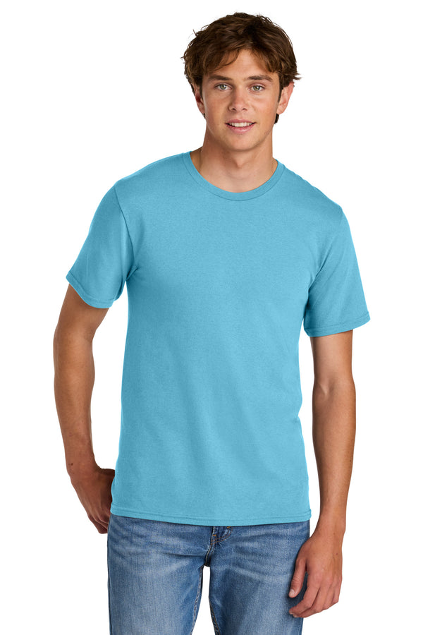 Port & Co PC43 — Aquatic Blue — front
