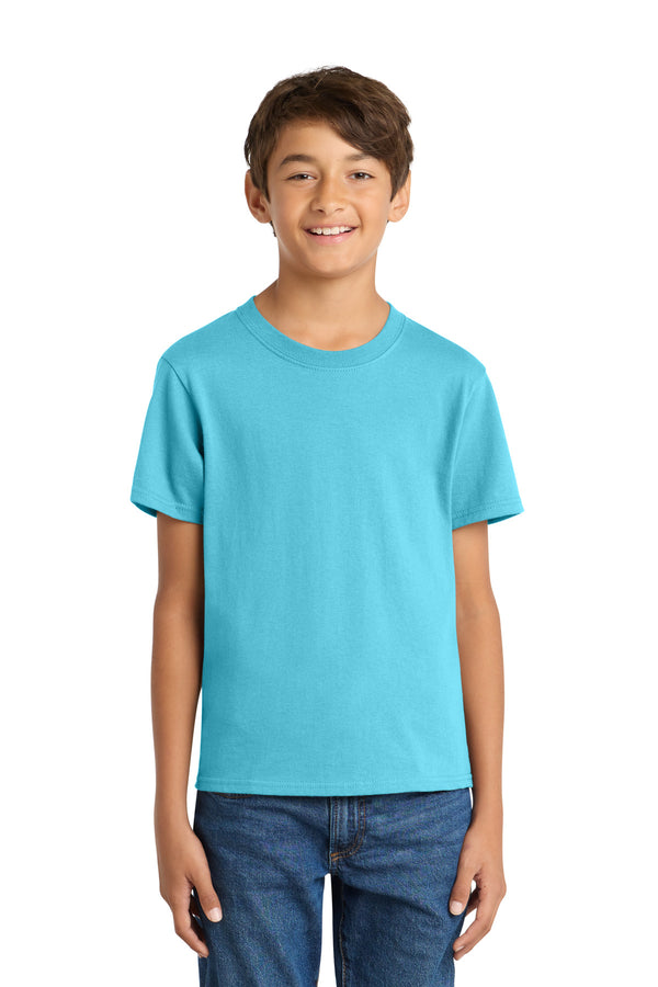 Port & Co PC54Y — Aquatic Blue — front