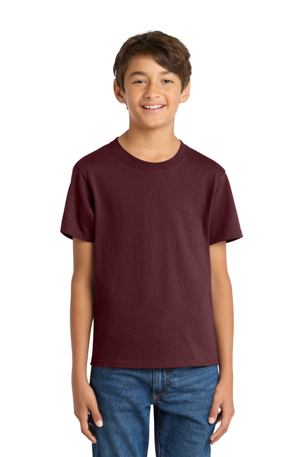 Port & Co PC54Y — Athletic Maroon — front