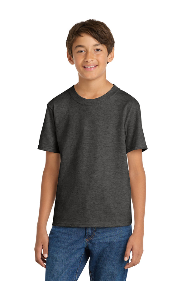 Port & Co PC54Y — Dark Heather Grey — front