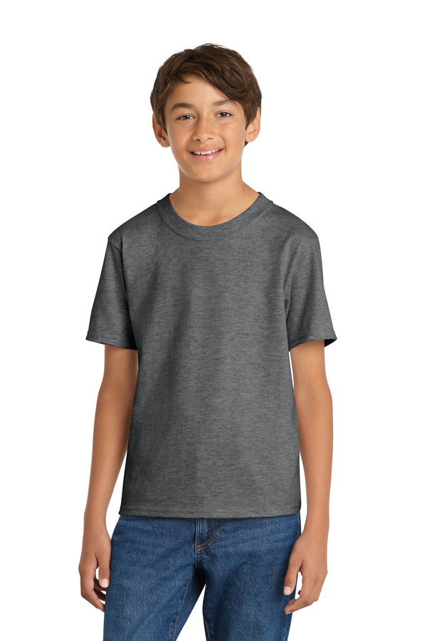 Port & Co PC54Y — Graphite Heather — front