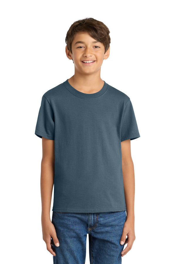 Port & Co PC54Y — Steel Blue — front