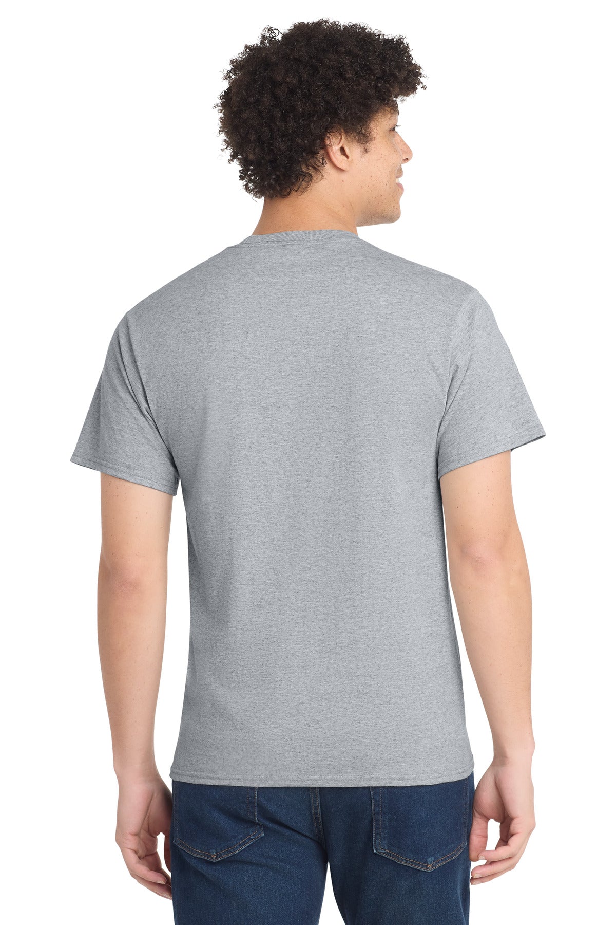 Port & Co PC54 — Athletic Heather — back