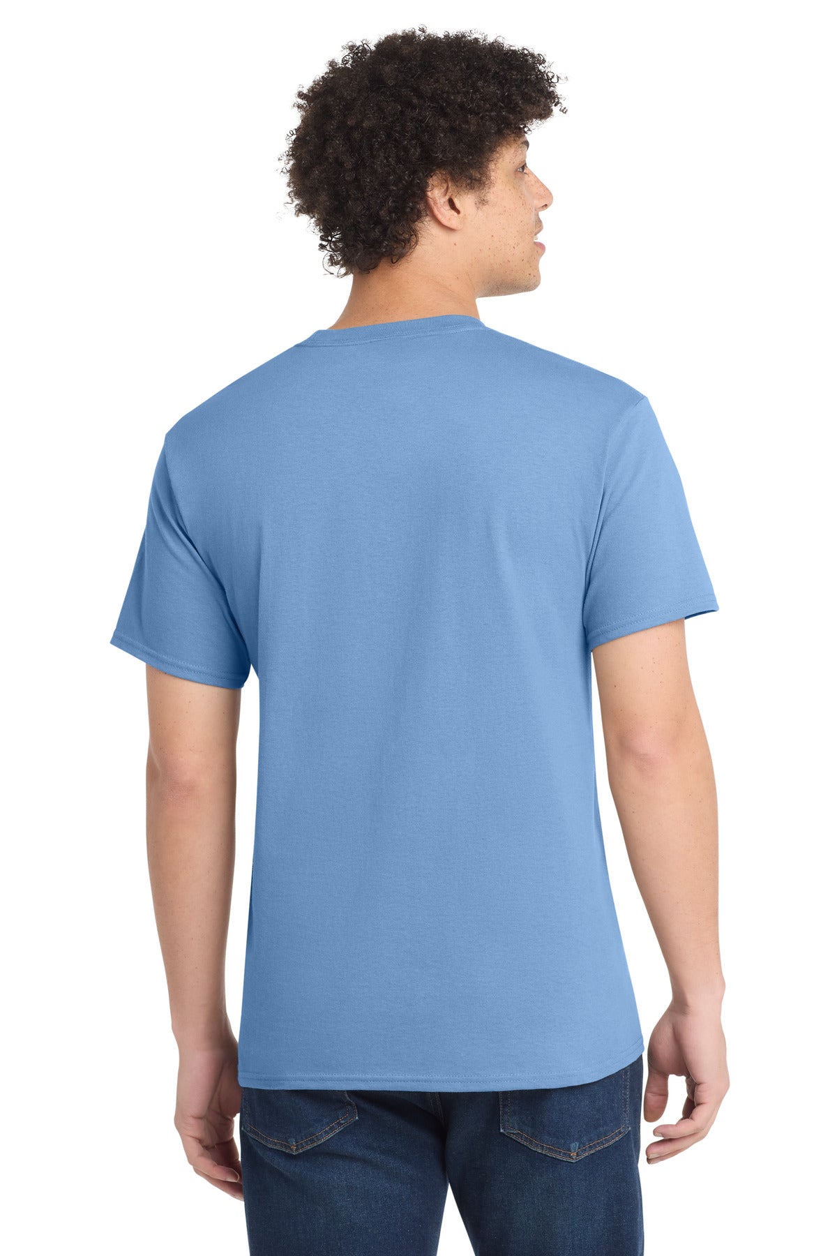 Port & Co PC54 — Carolina Blue — back