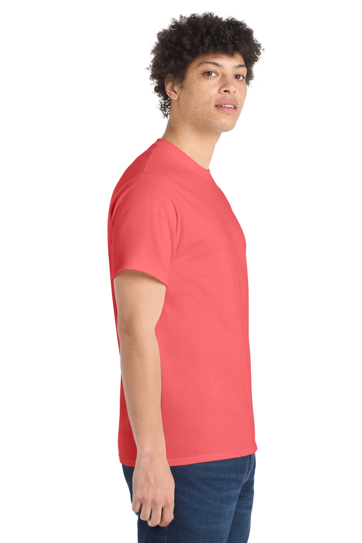 Port & Co PC54 — Coral — side