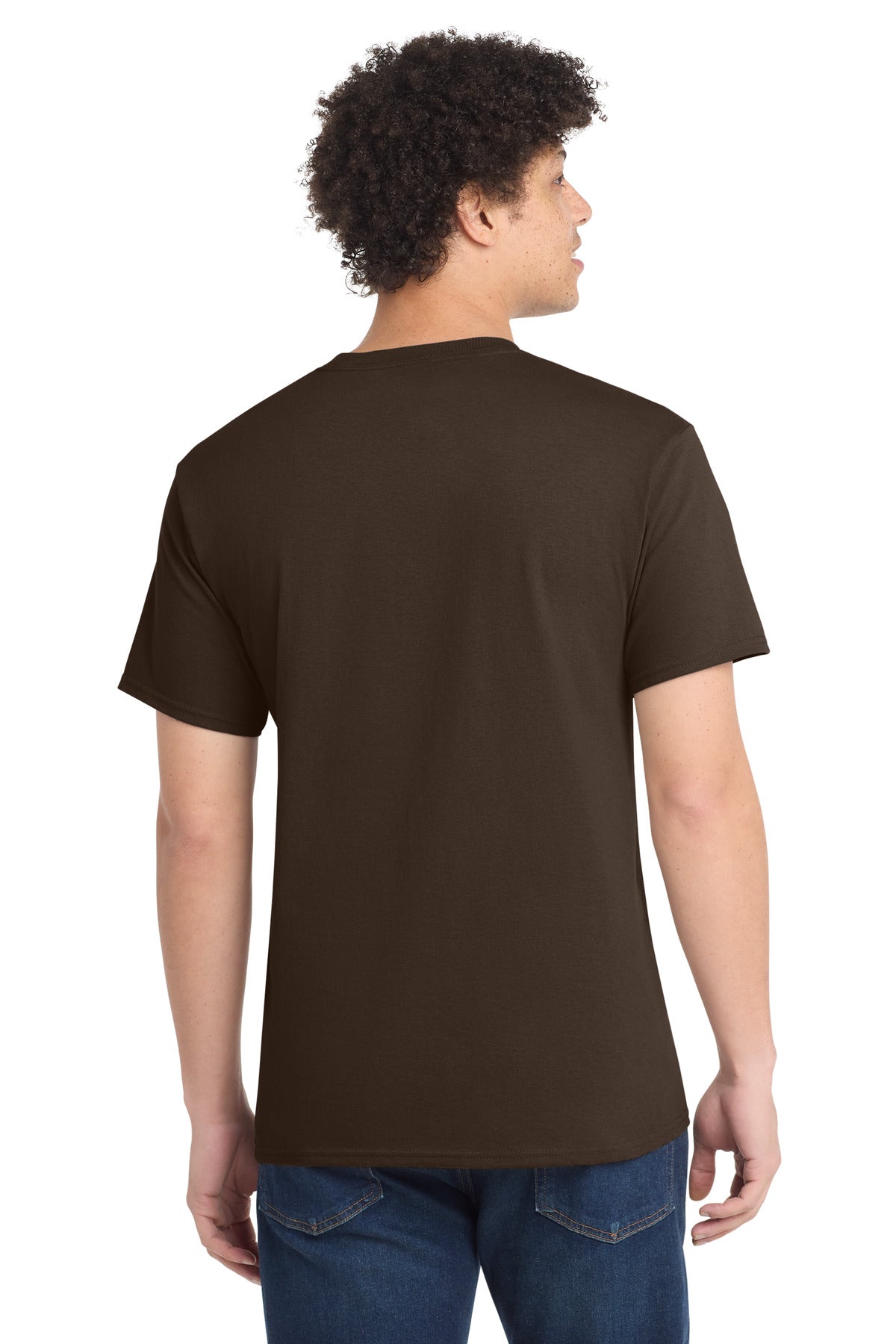 Port & Co PC54 — Dark Chocolate Brown — back
