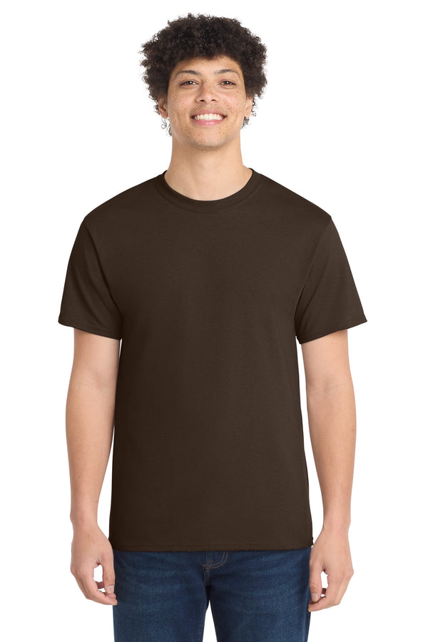 Port & Co PC54 — Dark Chocolate Brown — front