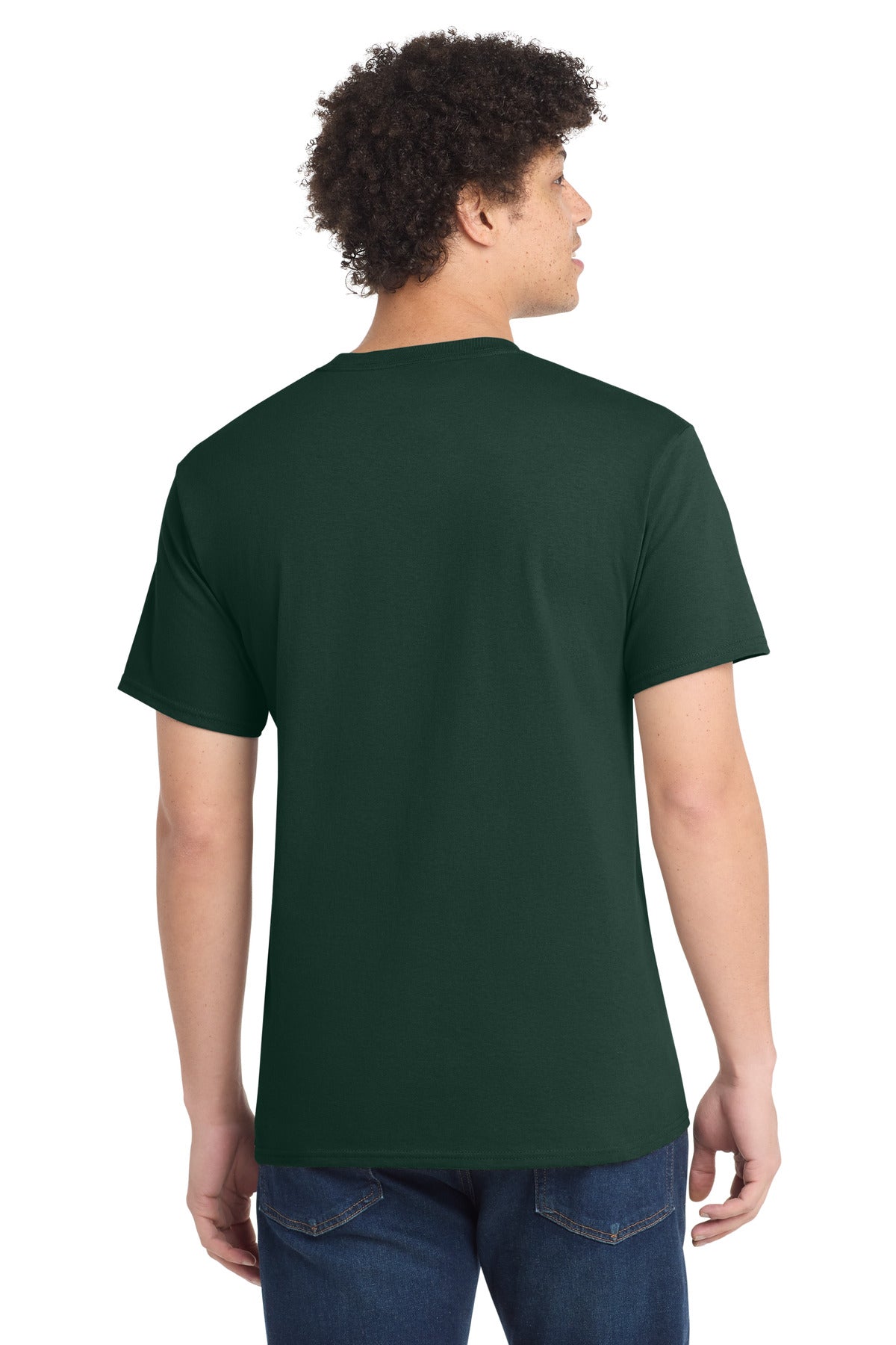 Port & Co PC54 — Dark Green — back