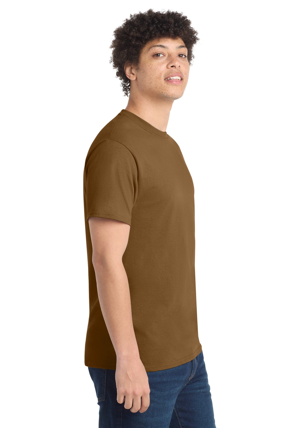 Port & Co PC54 — Duck Brown — side