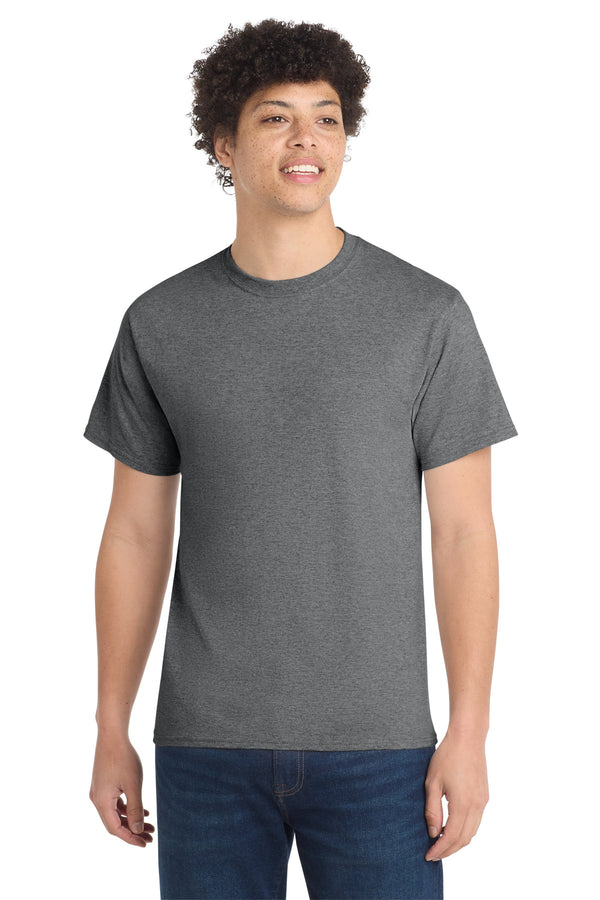 Port & Co PC54 — Graphite Heather — front