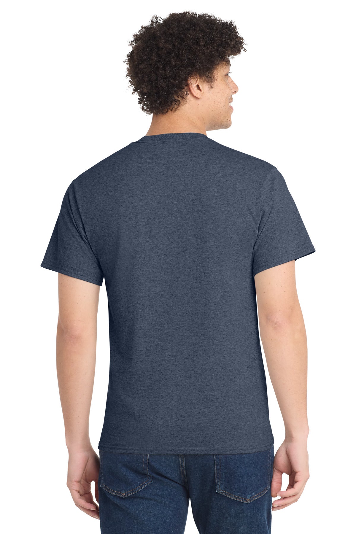Port & Co PC54 — Heather Navy — back