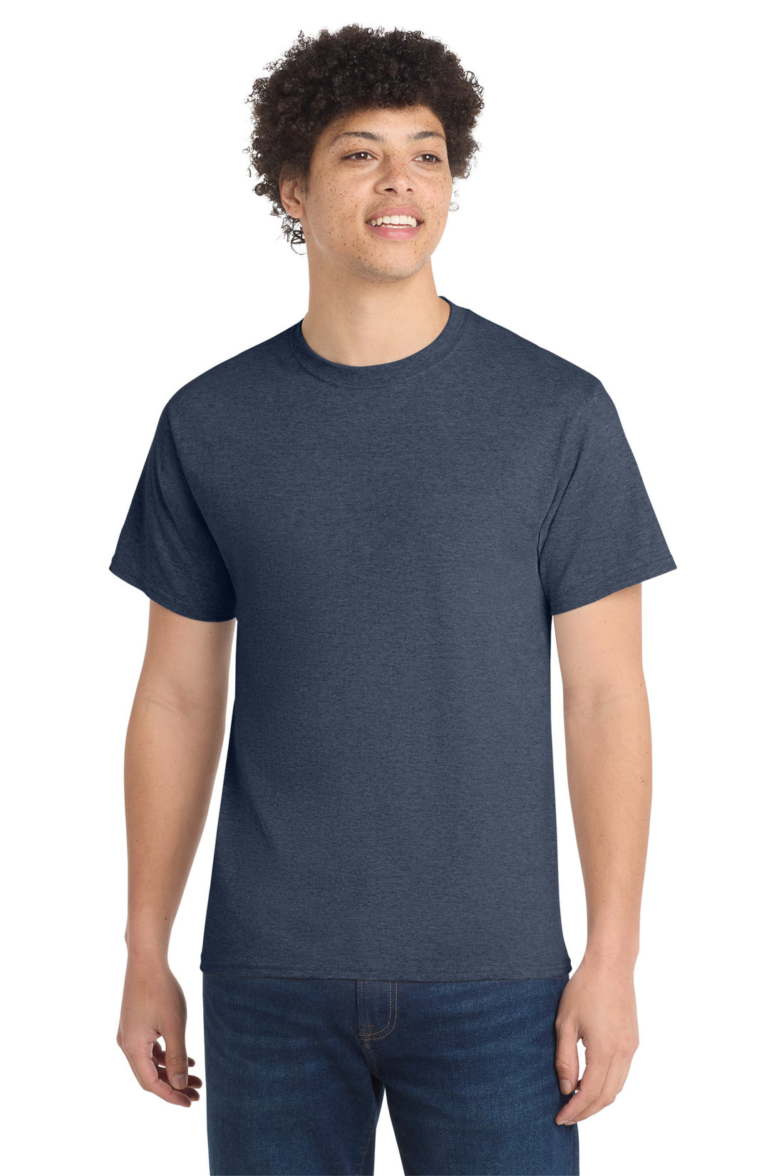 Port & Co PC54 — Heather Navy