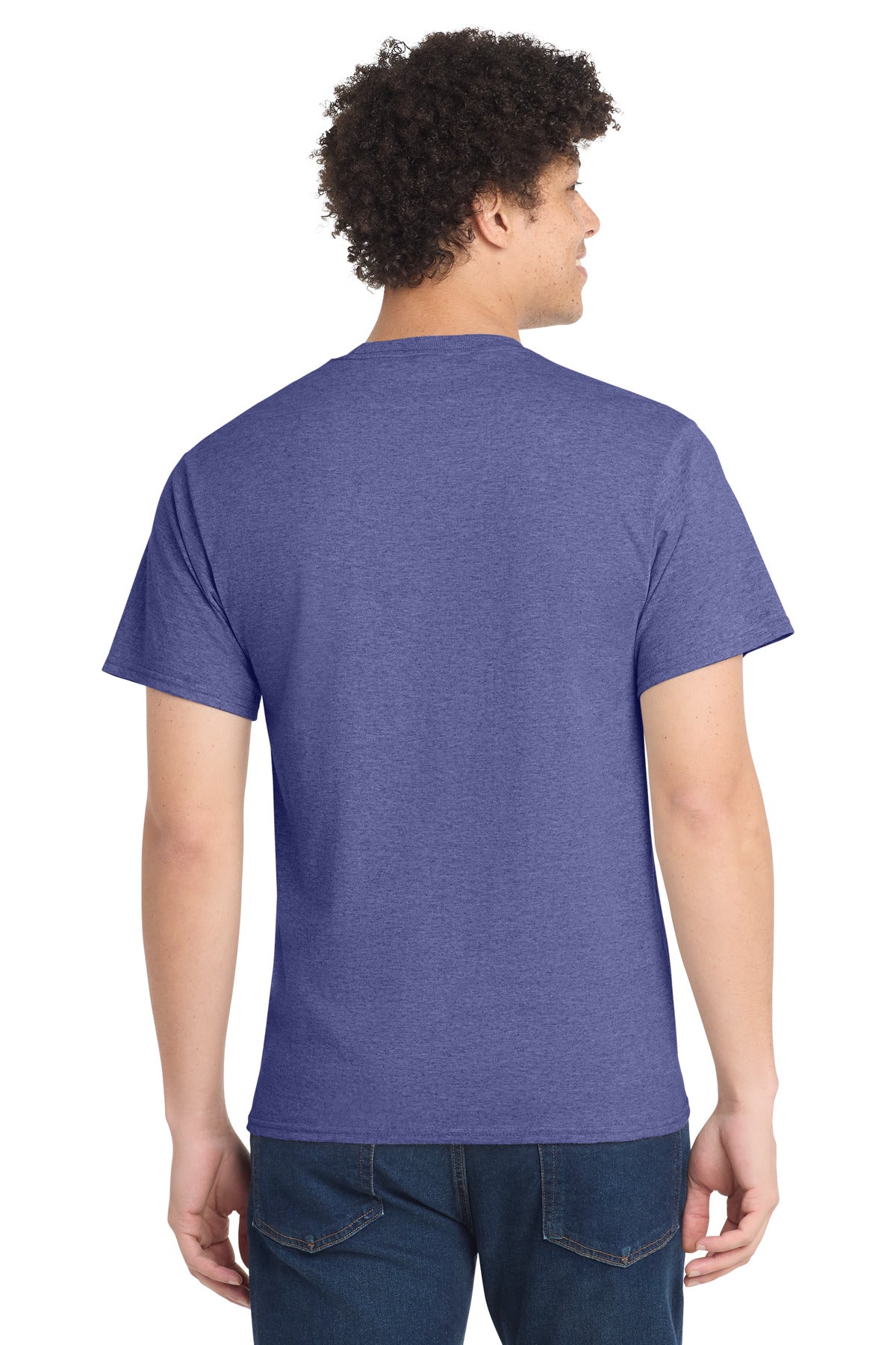 Port & Co PC54 — Heather Purple — back