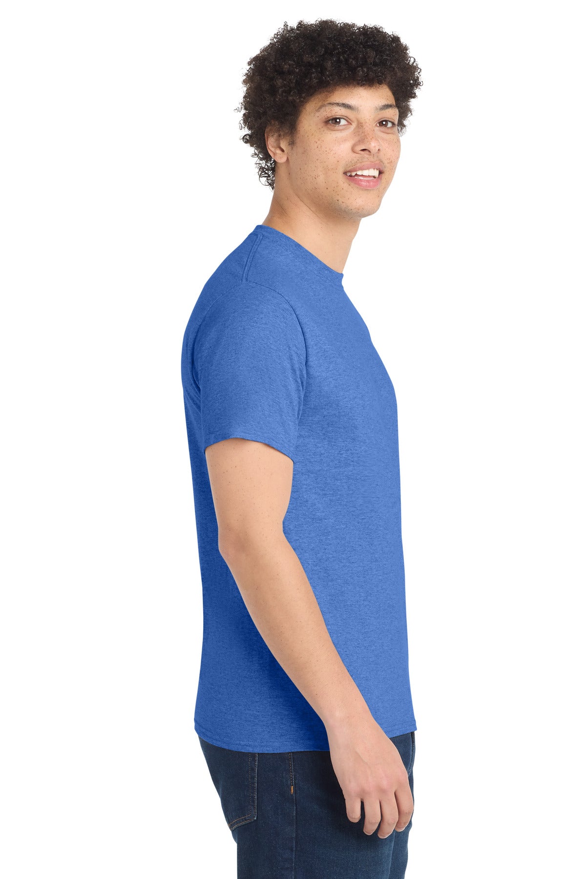 Port & Co PC54 — Heather Royal — side