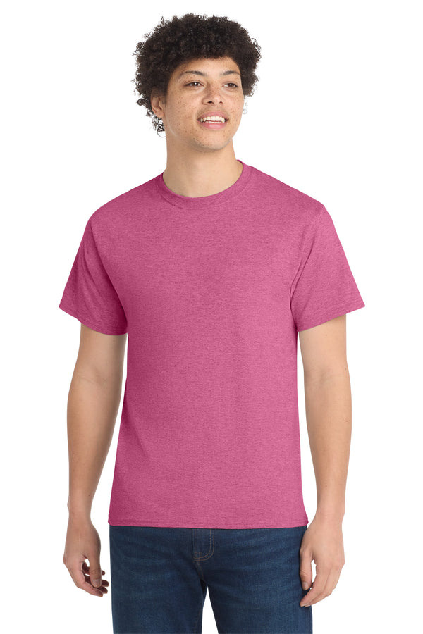 Port & Co PC54 — Heather Sangria — front