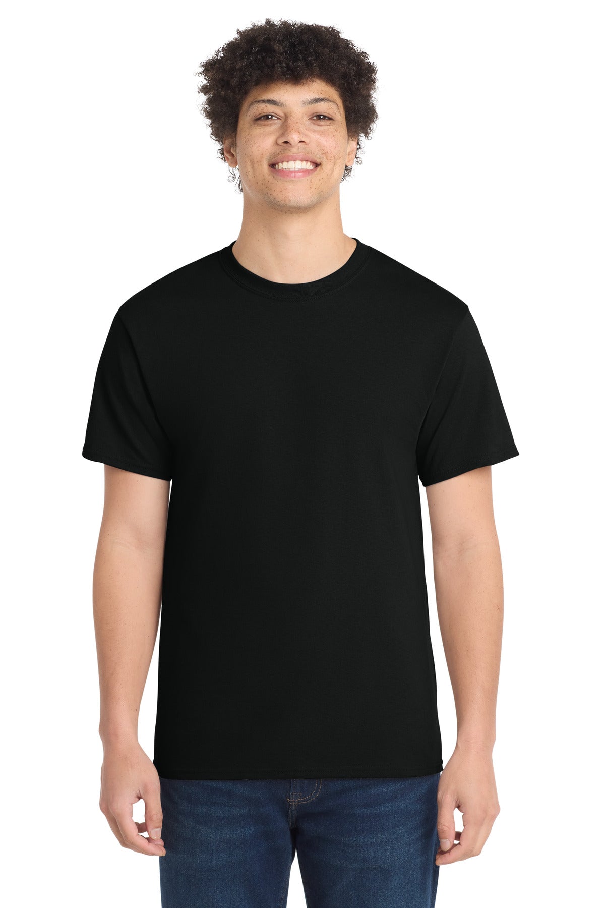 Port & Co PC54 — Jet Black — front