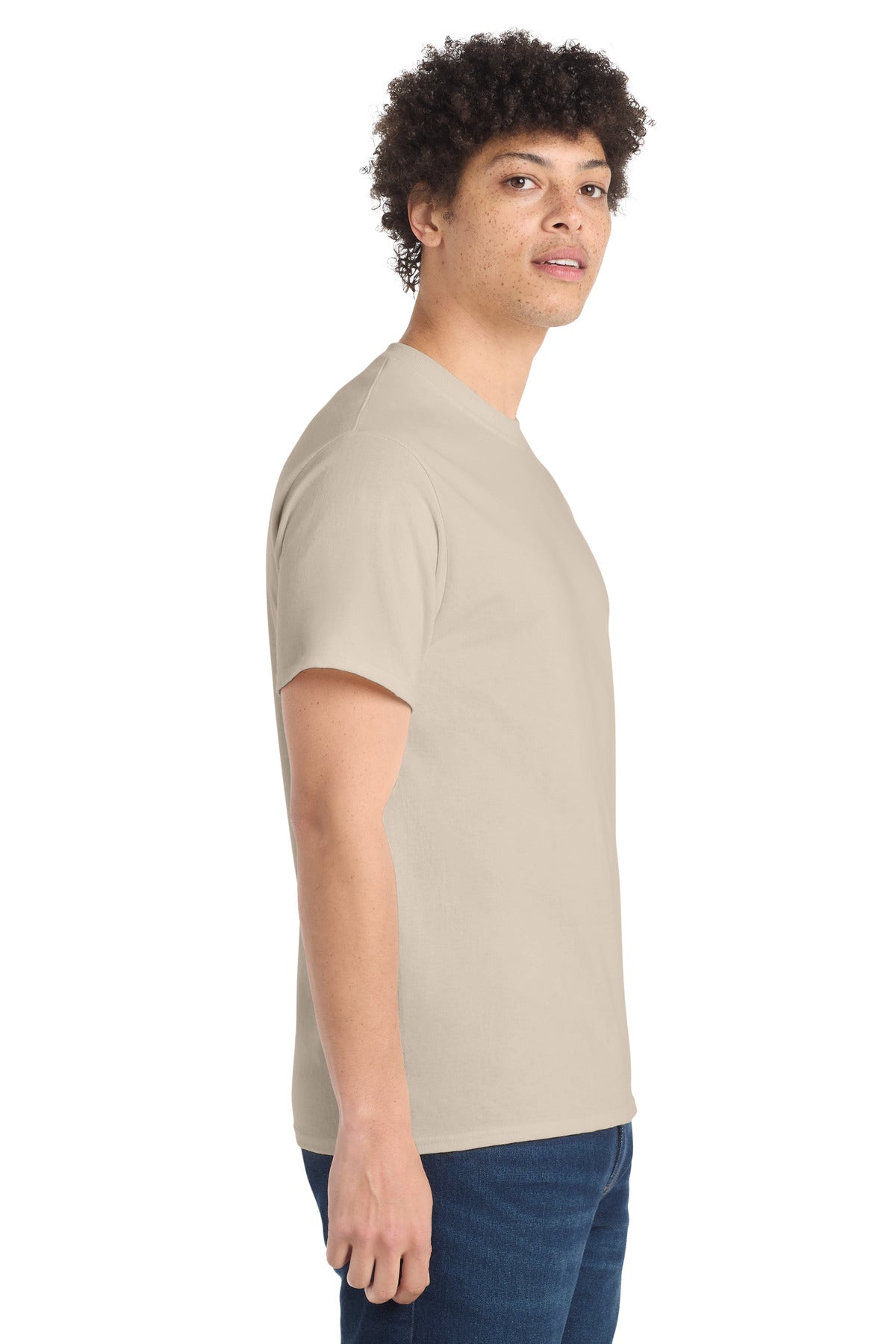 Port & Co PC54 — Light Sand — side